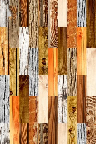 Vista 16 de Alfombra rústica impermeable de grano de madera marrón con estampado de tablero de madera antigua, para balcón, porche, patio, terraza, lavable