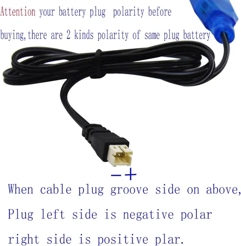 Vista 3 de Blomiky 1S Lipo 3.7V-3.8V 0.5A Cable de carga USB con conector PH2.0 enchufe compatible con EMAX Small Hawk S o Free Style RC Drone / 3.7V Ph2.0 USB
