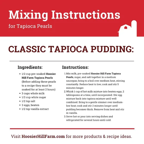 Vista 6 de Hoosier Hill Farm Perlas grandes de tapioca, 2LB (paquete de 1)