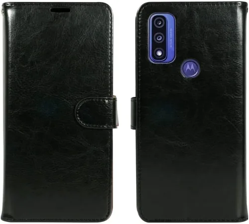 Vista 7 de Zase Funda tipo cartera para Motorola Moto G Play (2023)/Moto G Pure/Moto G Power (2022) Funda de piel sintética con función atril, ranura