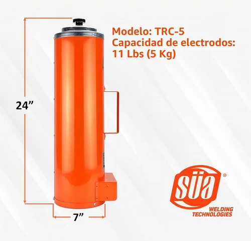 Vista 3 de SÜA - Horno de secado de electrodos portátil - Serie TRC de 11 libras (11.0 lbs) - 115 voltios