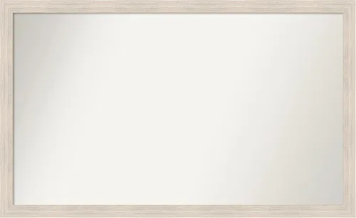 Vista 389 de Amanti Art Espejo personalizado, espejo de baño estrecho Alexandria White Wash, espejo de pared o espejo de tocador de baño sobre el fregadero