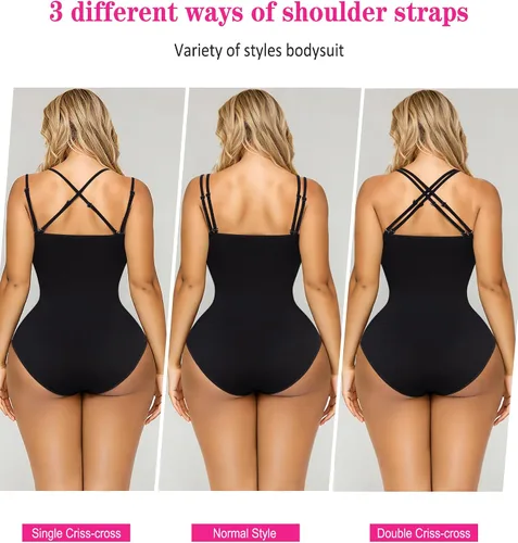 Vista 4 de Nebility Faja moldeadora sin costuras para mujer, con control de abdomen, camiseta sin mangas, corsé para entrenamiento de cintura
