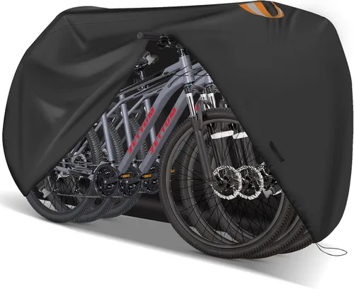 Vista 10 de Funda de bicicleta para 1 bicicleta, 600D, para almacenamiento al aire libre, impermeable y resistente, funda de bicicleta para bicicleta eléctrica