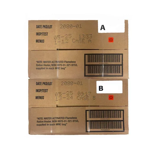 Vista 3 de Comidas Wornick MRE listas para comer - 2025 Insp. Date - Estuche B, 1 unidad
