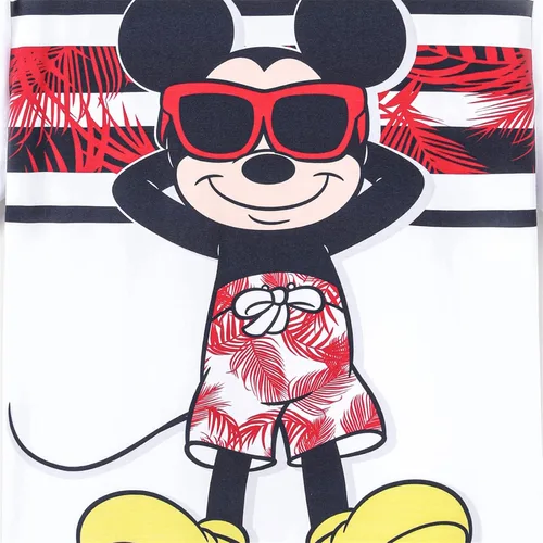 Vista 4 de Disney Mickey and Friends - Conjuntos de vestidos de camisola con volantes y camisetas a rayas a juego para vacaciones familiares