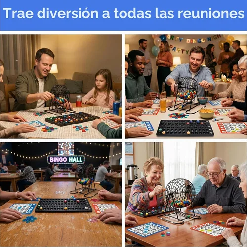 Vista 8 de Juego de bingo de lujo GSE para fiestas de amigos, noches de juego
