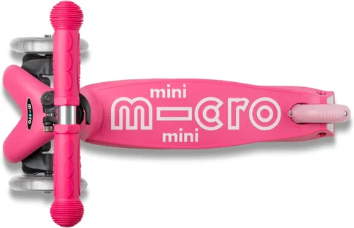 Vista 5 de Micro Kickboard - Mini Deluxe – Patineta de 3 ruedas, Lean-to-Steer, diseño suizo, Micro Scooter para niños, edades de 2 a 5 años Rosa