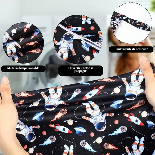 Vista 3 de Shappy 2 piezas de gran bolsa de lavandería de viaje, lavable, impermeable, húmeda y seca, gran bolsa de ropa sucia para baño, entrenamiento