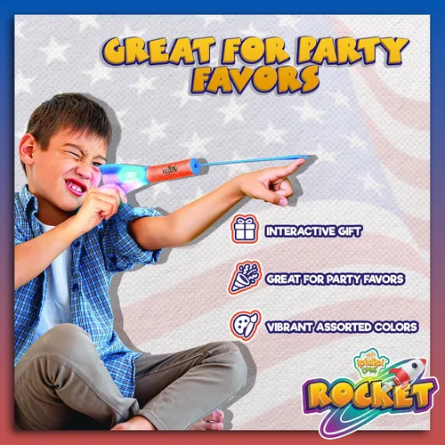 Vista 5 de IPIDIPI TOYS Finger Rockets - Lanzador de cohetes de espuma para niños, artículos para fiestas, cohetes aéreos de alto vuelo, regalos divertidos
