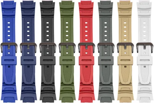 Vista 5 de Lijinlan Correa de reloj de repuesto de resina para hombre Casio AE-1000W AE-1200 AE-1300 AEQ-110W AQ-S800W MRW-200H SGW-300H SGW-400H W-216H W-218H