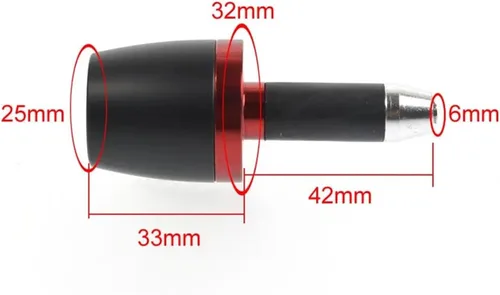 Vista 8 de Universal Handlebar Grips Bar Ends Cap Counterweight Plugs Slide for Ya&maha FZ8 FZ 8 FZ8R FZ8S 2010-2023 2022 2021 2020 Handlebars Plugs