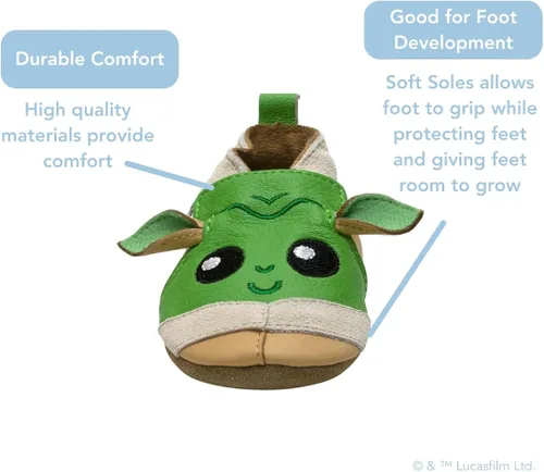 Vista 4 de Robeez Zapatos de cuna antideslizantes con suela suave para bebés y niños pequeños