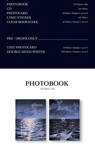 Vista 3 de DAY6 - Event of Day The Book of Us Gluon Nothing Can Tear Us Apart 1st Mini Album Incl CD 80pg Photobook Photocards Sticker Bookmark Folded Poster