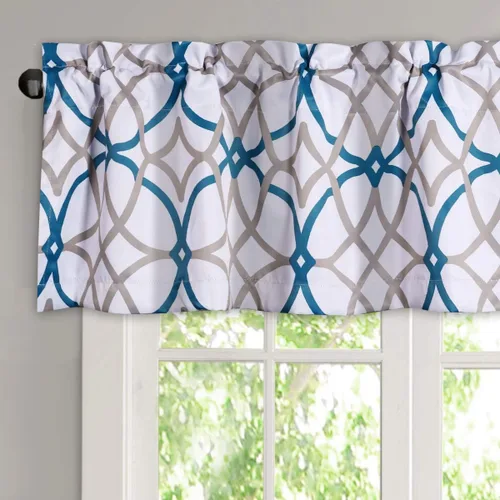 Vista 11 de H.VERSAILTEX Cenefas de cortina opacas para cocina/baño - Cenefas de ventana con aislamiento térmico para sala de estar/dormitorio con bolsillo