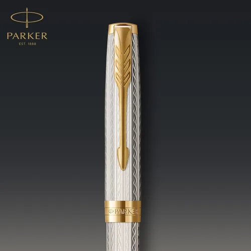 Vista 4 de Parker Sonnet - Bolígrafo de punta de bola, Caja de regalo Plata prémium