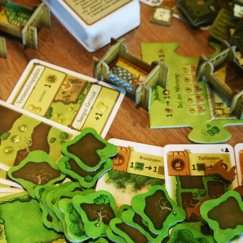 Vista 5 de Agricola (edición revisada) Farmers of The Moor Expansion Juego de estrategia para adultos y adolescentes Juego de mesa avanzado A partir
