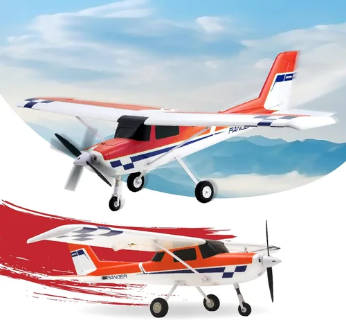 Vista 9 de Aviones Fms RC para Adultos Principiantes 1220mm Ranger Avión de Control Remoto con Reflex Green Aviones de Hobby RC PNP