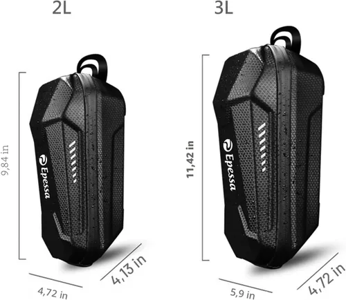 Vista 7 de Epessa Bolsa Universal para Scooter, Bolsa de Manillar de Scooter EVA, Bolsas Delanteras Impermeables para Scooters para Llevar Cargador
