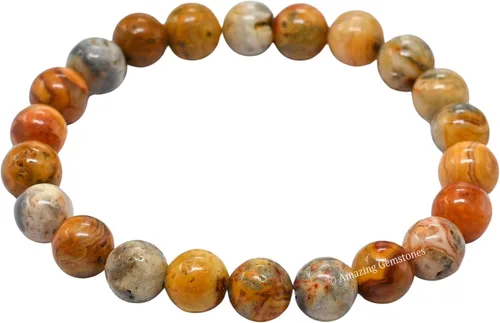 Vista 110 de Amazing Gemstone Crystal Bracelet for Women Men's Gifts - Protection Healing Crystal Bracelet - 8mm Gemstone Beaded Stretchable Bracelet Pulseras