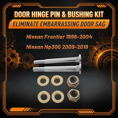 Vista 2 de Pasador de bisagra de puerta y kit de bujes delante para Nissan Frontier 1998-2004 Np300 2009-2018 38476