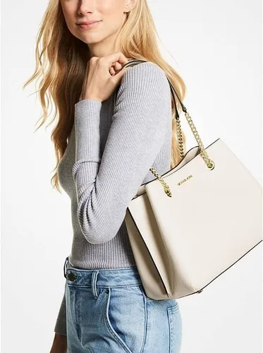 Vista 3 de Michael Kors Teagan - Bolso de hombro grande de piel con guijarros