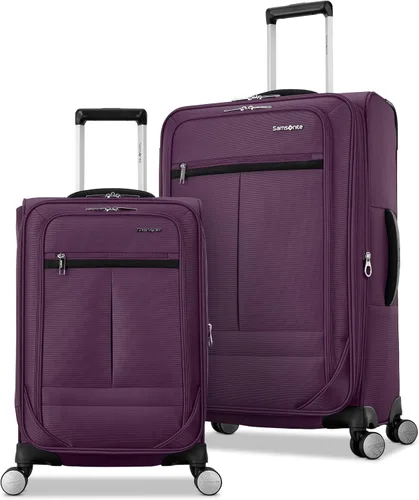 Vista 26 de Samsonite Element 3-PC Soft Side 21/25/29 (De Mano, Mediano, Grande a Cuadros), Ligero Expandible Equipaje Set 2 Bolsillos Delanteros y Laterales
