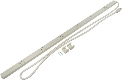 Vista 10 de Legrand Wiremold WH20GB306TRGFI6 Plugmold Serie 2000 Regleta de alimentación cableada permanentemente de 3 pies con 5 tomacorrientes resistentes a