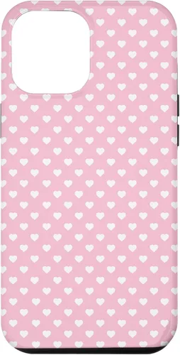 Vista 26 de Hearts Pattern Light Pink White Valentine Case for iPhone 17