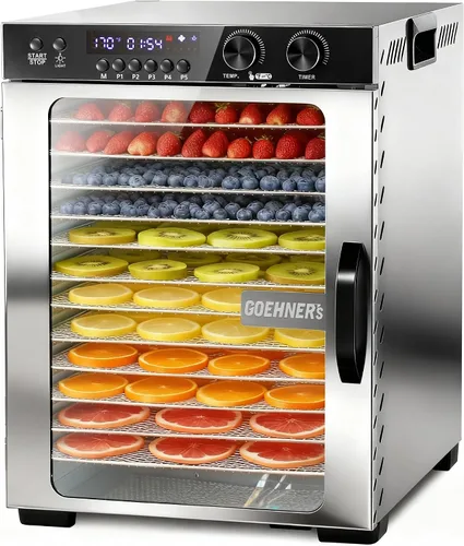 Vista 7 de Secador de alimentos -15 bandejas de acero inoxidable, deshidratador