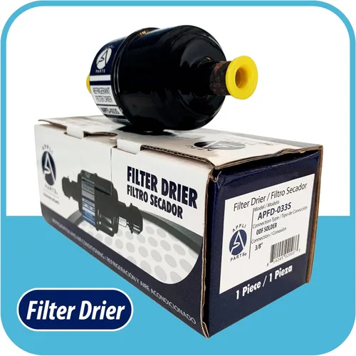 Vista 5 de Appli Parts APFD-033S 3/8 in Liquid Line Refrigerante AC Filtro Secador HVAC Refrigeración 033S ODF Sudor Soldadura conexión universal