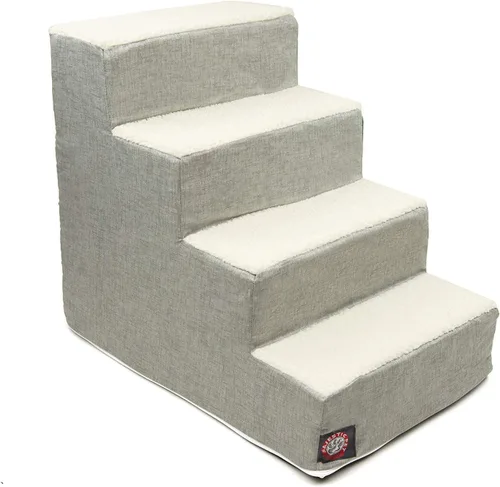 Vista 80 de Majestic Pet - Escaleras portátiles para mascotas suave escalón de espuma de sherpa escalones para perros y gatos rampa para cachorros