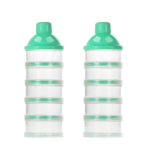 Vista 24 de Accmor dosificadores de leche en polvo para bebés, antiderrames, inteligentes, apilables, contenedor de almacenamiento para viaje, sin bisfenol A, 5