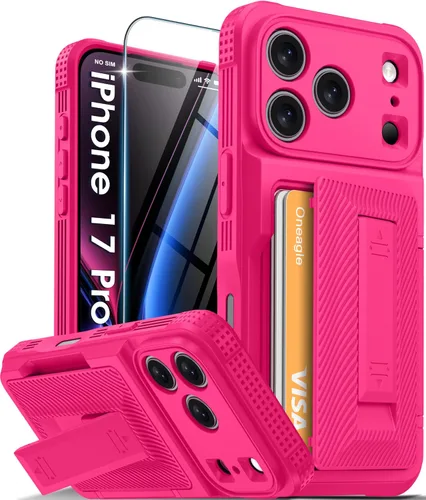 Vista 10 de Oneagle Funda tipo cartera para iPhone 16 Pro Max con tarjetero y soporte