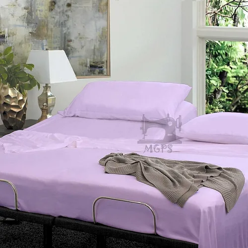 Vista 23 de Juego de sábanas de algodón egipcio de 1000 hilos para cama ajustable, media cabeza dividida, juego de 4 piezas de bolsillo profundo de hasta 12