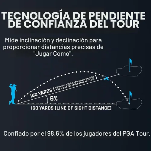 Vista 5 de Bushnell Golf A1-Slope Laser Rangefinder Azul