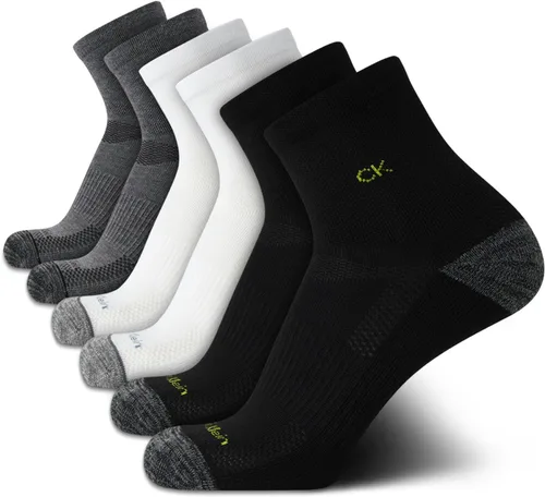 Vista 23 de Calvin Klein Calcetines deportivos acolchados de corte alto para hombre (paquete de 6)