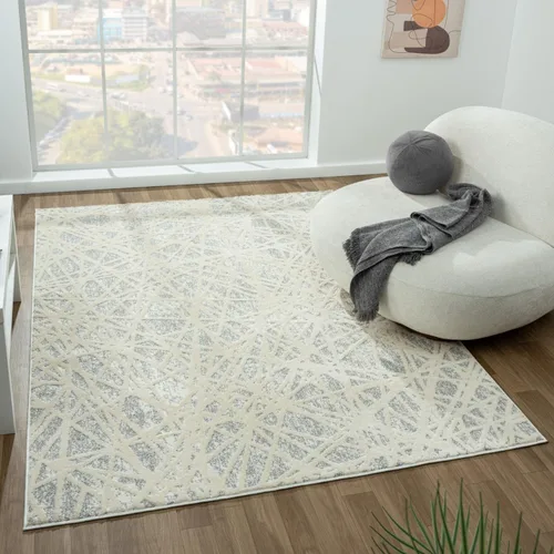 Vista 10 de LUXE WEAVERS Alfombra geométrica de 2 x 3 pulgadas, diseño geométrico de líneas abstractas modernas