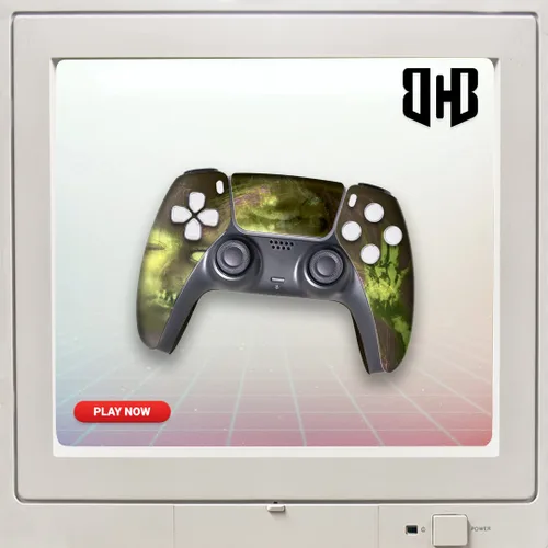 Vista 359 de Battman Custom PS-5 Controller Wireless compatible with Play-Station 5 Console by BCB Controllers Proudly Customized in USA with Permanent