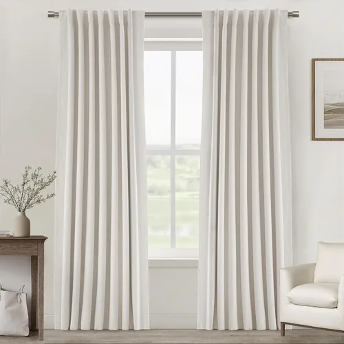 Vista 55 de UHITECH Short Blackout Curtains for Bedroom 24 Inch Long 2 Panels, Beige