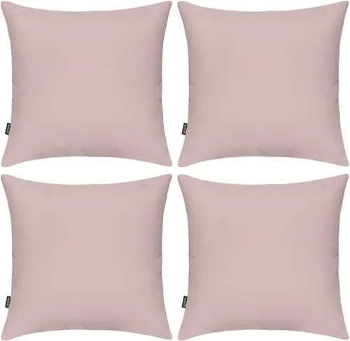 Vista 24 de Coddsmz Paquete de 4 fundas decorativas de 100% algodón para cojín cuadrado, funda de almohada de color liso para bricolaje, para sofá y dormitorio