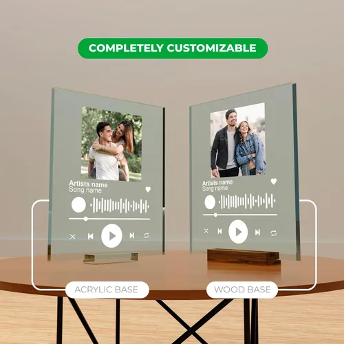 Vista 2 de EGD Spotify - Placa decorativa personalizada, regalos personalizados para él y ella, marco de fotos personalizado para novio, novia, pareja, esposa