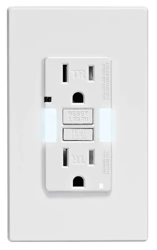 Vista 33 de Leviton SmartlockPro Interruptor con enchufe de doble polo receptáculo, AFTR1-E, 120.0 volts