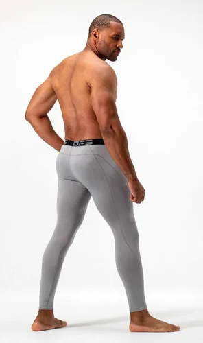 Vista 3 de DEVOPS - Pantalones de compresión térmicos para hombre mallas atléticas de base paquete de 2