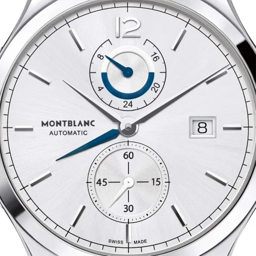 Vista 3 de Montblanc Heritage Chronometrie 112540 - Reloj automático para hombre con esfera plateada, Plateado