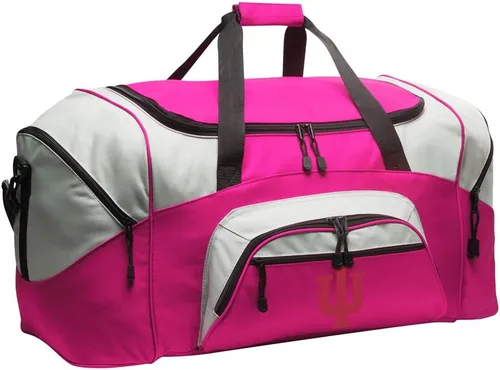 Vista 6 de Bolsa grande de lona IU Indiana University Maleta para viajes o deportes bolsa de equipo, Negro -, Indiana University - Bolsa de lona (tamaño grande)