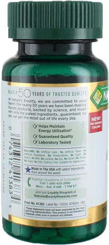 Vista 4 de Nature's Bounty Hierro 65 mg comprimidos 100 comprimidos, 100 cada uno, paquete de 3