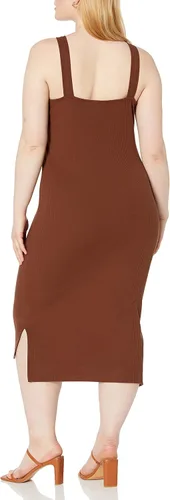 Vista 5 de The Drop Amelia - Vestido de tirantes para mujer con cuello cuadrado