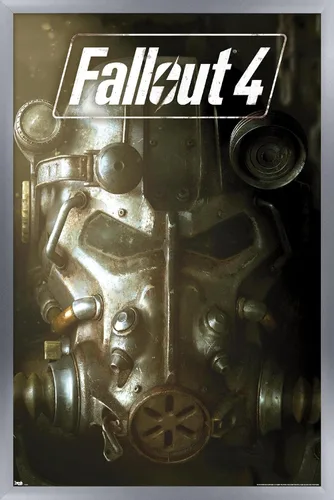 Vista 11 de Trends International Fallout 4 - Póster de pared de arte clave, 22.4 pulgadas de largo x 14.7 pulgadas, versión enmarcada en madera de granero