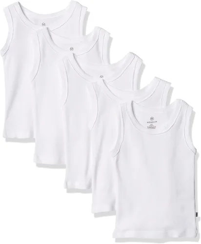 Vista 16 de HonestBaby Camisetas musculares sin mangas 100% algodón orgánico para bebés y niños pequeños, niñas